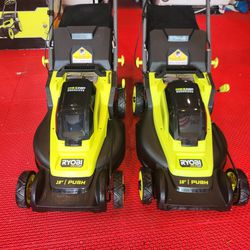 Ryobi 16" Lawn Mower Needs Batteries And Charger