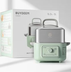 BUYDEEM G52 5.3 Quart Electric Food Steamer for 1-3 Servings, Vegetable Steamer for Cooking,