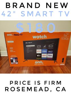 onn. 42" Class 4K UHD LED Roku Smart TV HDR
