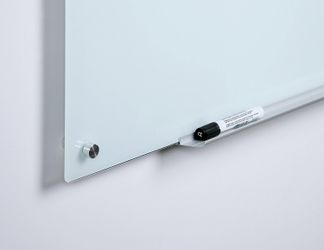 8' x 4' Magnetic White Glass Dry-Erase Board