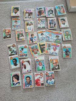 1970s vintage football cards collection
