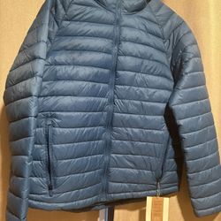 All In Motion Packable Down Infill Blue Puffer Jacket Men’s Medium M