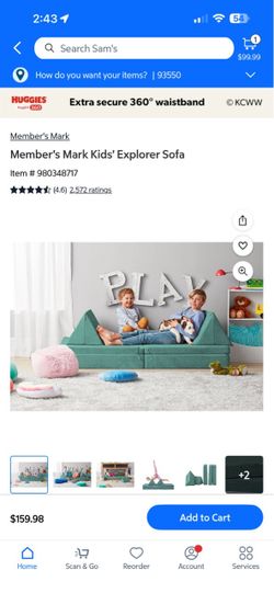 Member’s Mark Kids Sofa