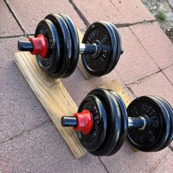 Weider Barbell Set Of 2  (26lb) Each 