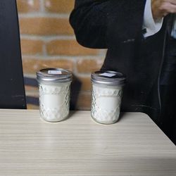 Homemade Coconut Scented Candle 