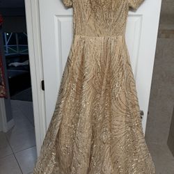 Mac Duggal Dress Gold