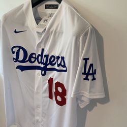 LA Dodgers White Stitched Jersey For Yamamoto #18 New With Tags Available All Sizes