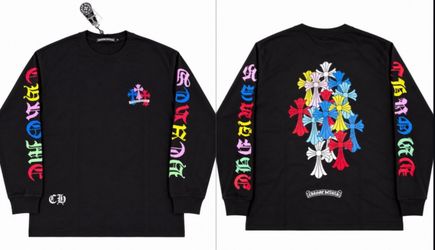 Chrome Hearts Black Multicolor Cross Long Sleeve Tee Medium