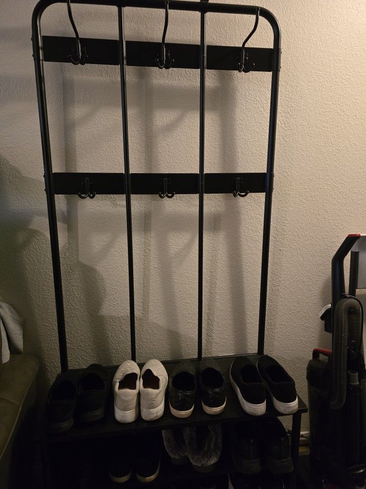 Shoe And Coat Rack