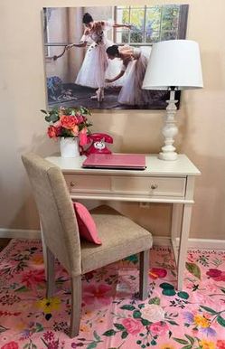 Cute White Desk and NEW Chair