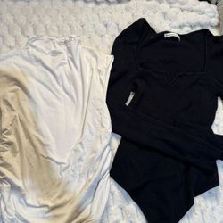 Abercrombie Tops White/blacks Small/medium 