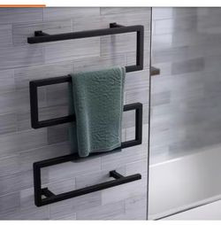 Voltaire 5-Bar Electric Towel Warmer in Matte Black