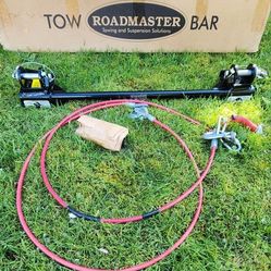 Brand New, Top-rated  Roadmaster  All-Terrain Tow Bar, Base Plate & Cables