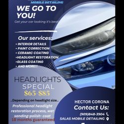Headlight restoration 