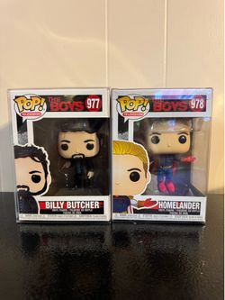 The Boys: Homelander #978 And Billy Bucher #977 Funko Pop Set.
