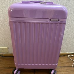Purple Cute Carry On Pretty Luggage , Good As New, Used Once Only
