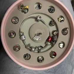 Pandora Bracelet With Charms 