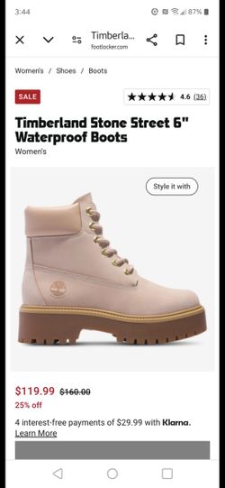 Woman's Timberlands Stone Street Water Proof Boots