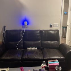 Leather couch 