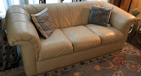 Italian leather sofa