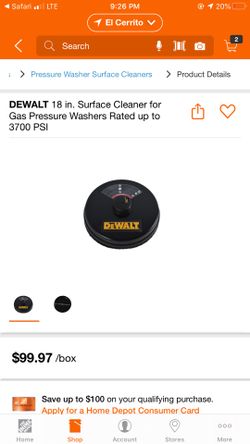 DEWALT 18in SURFACE CLEANER