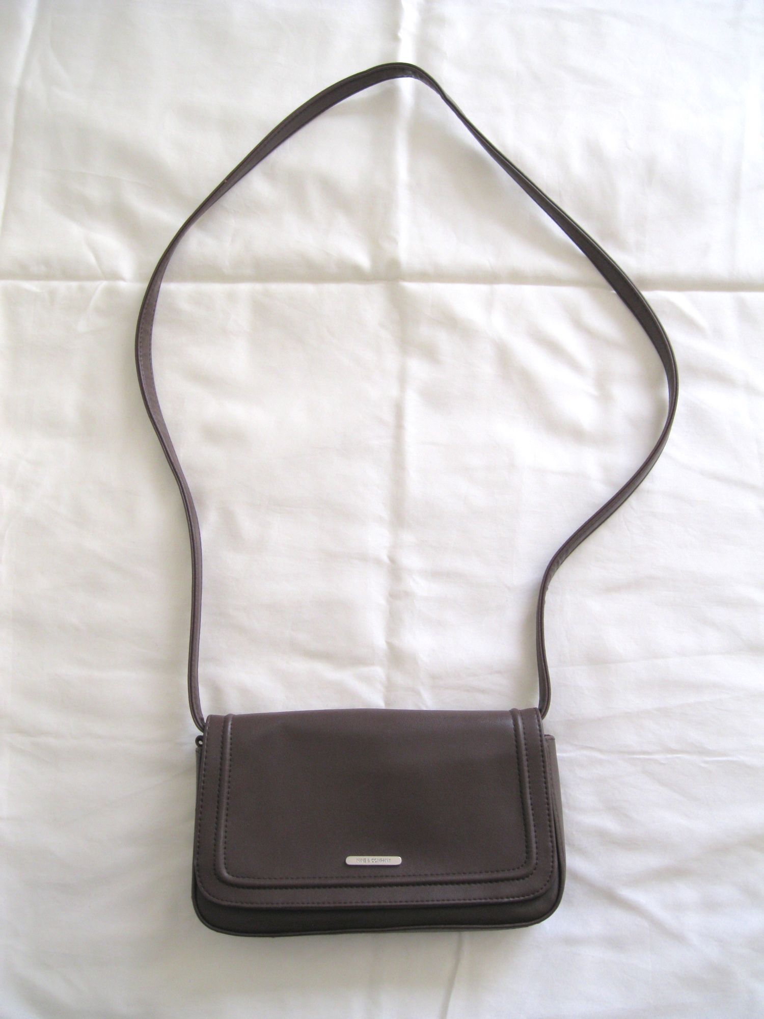 New Nine & Co Nine West Brown Convertible Clutch Wristlet Small Crossbody Shoulder Bag, 90s Purse