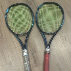 2- Yonex Ezone Tennis Racquets w/ 4 3/4 Grip 