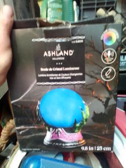 Ashland light up globe for Halloween plays sound