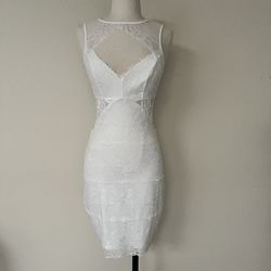 Guess Women’s White Lace Dress, Size Small