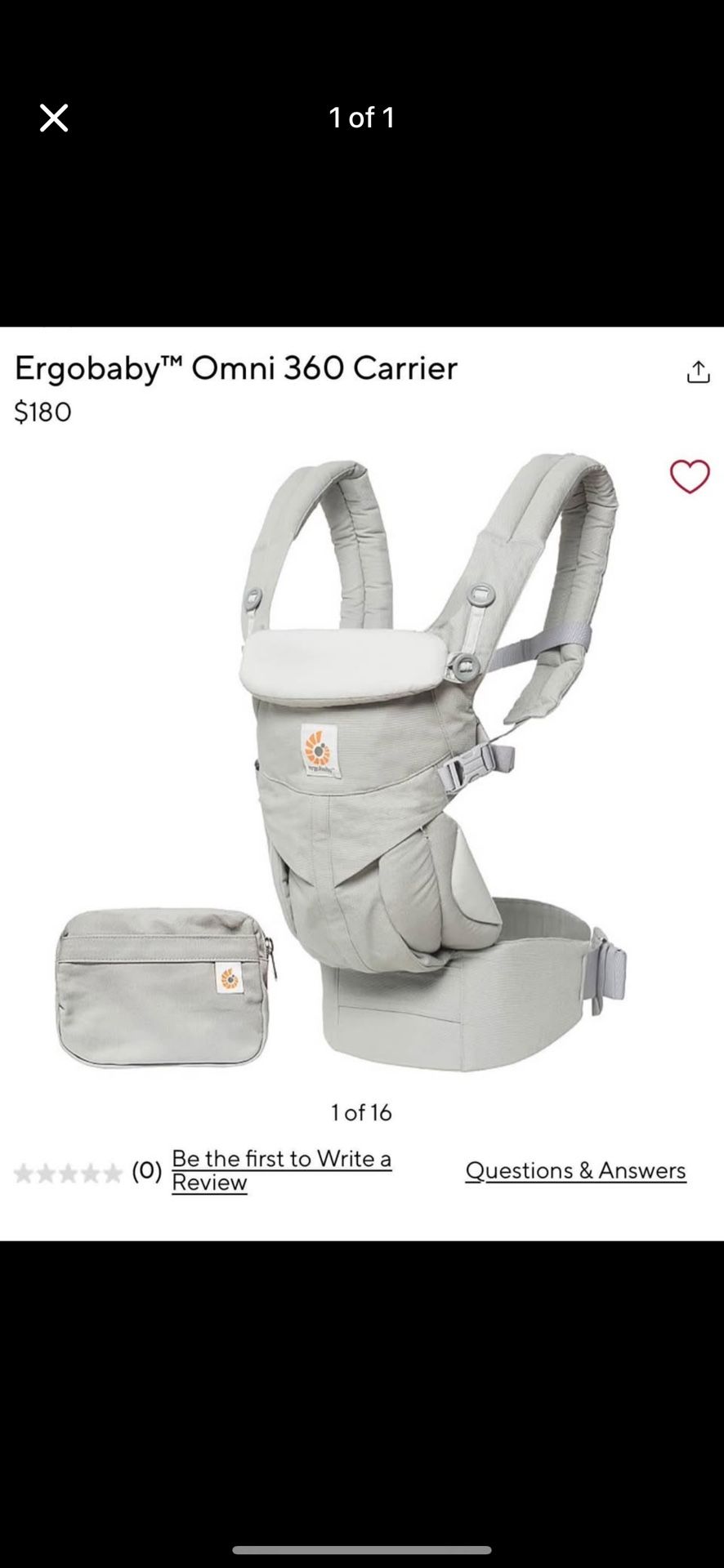 Ergobaby 360 Carrier