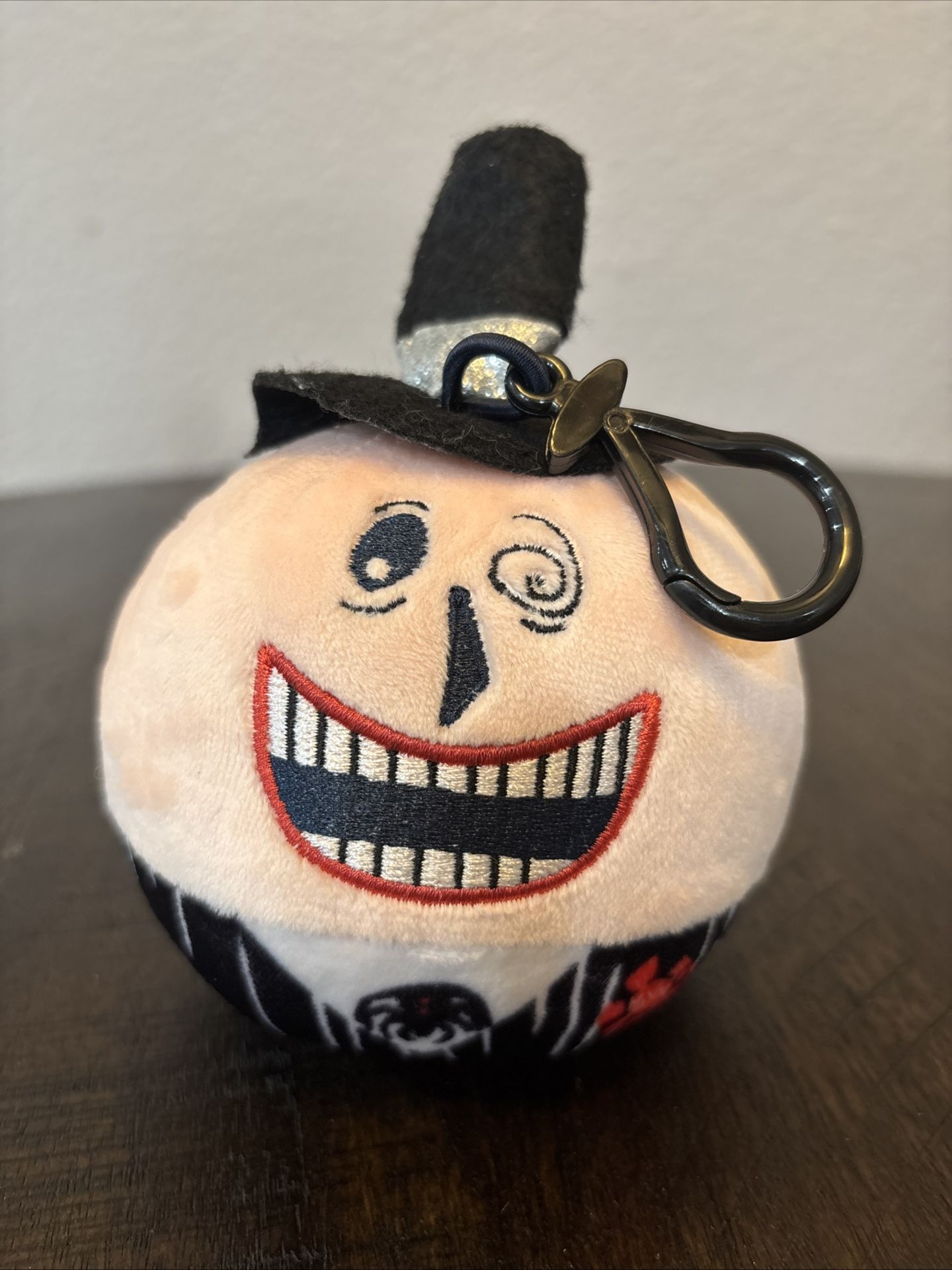 Nightmare before Christmas Plush Bag Clip Mayor Colorful Two Faces Sad Happy