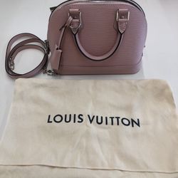 Louis Vuitton ALMA BB EPI Pink Bag