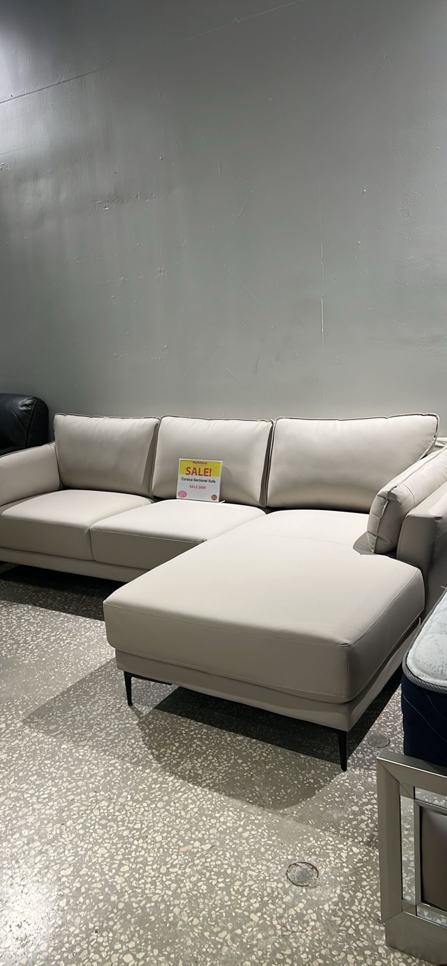 BEAUTIFUL CORSICA BEIGE SECTIONAL SOFA!$699!*SAME DAY DELIVERY*NO CREDIT NEEDED*EASY FINANCING*HUGE SALE*