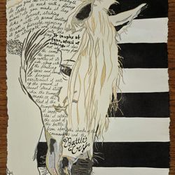 Horse art with Job 36