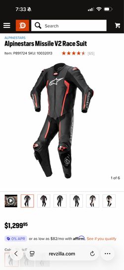 Alpinestars Missile V2 race suit