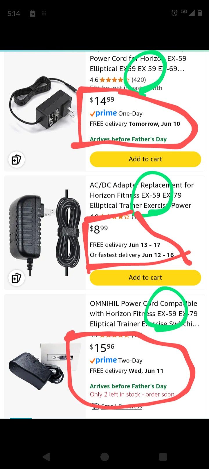 Horizon Fitness Elliptical EX ** PLEASE READ DESCRIPTION