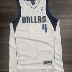 Vintage Nike Dallas Mavericks Michael Finley #4 NBA White Jersey Men’s Large