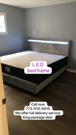 Queen LED Bed frame available! Same day delivery