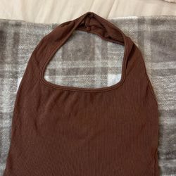 Brown Halter Top 