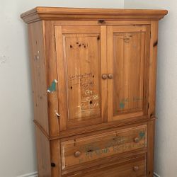 Solid Wood Armoire 