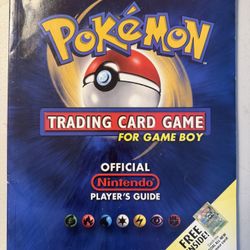 Pokemon trading card game Strategy Guide Game boy And Game boy Color NO CARD INCLUDED 