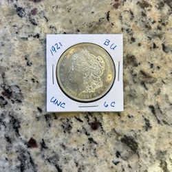 1921 MORGAN SILVER DOLLAR   (cf)
