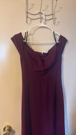 Burgundy dress