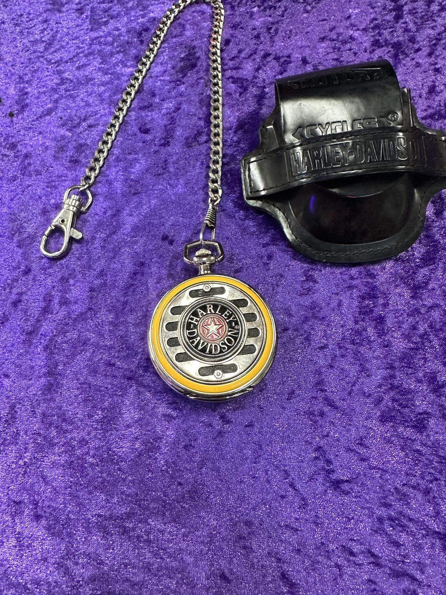 Franklin mint harley clearance davidson pocket watch battery
