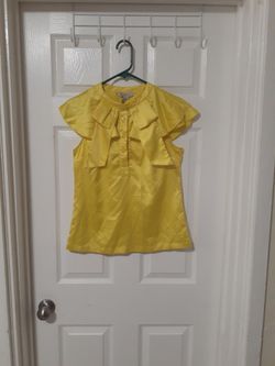 Yellow BCBG Blouse Size Small
