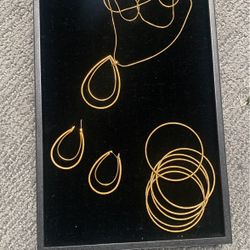 Bracelet, Necklace And Earrings 