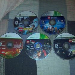 Lot Of (5) Different LEGO Video Games for Xbox360