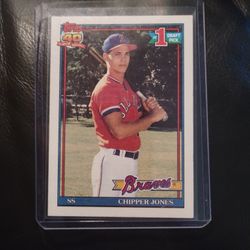 Chipper Jones Rookie Card.