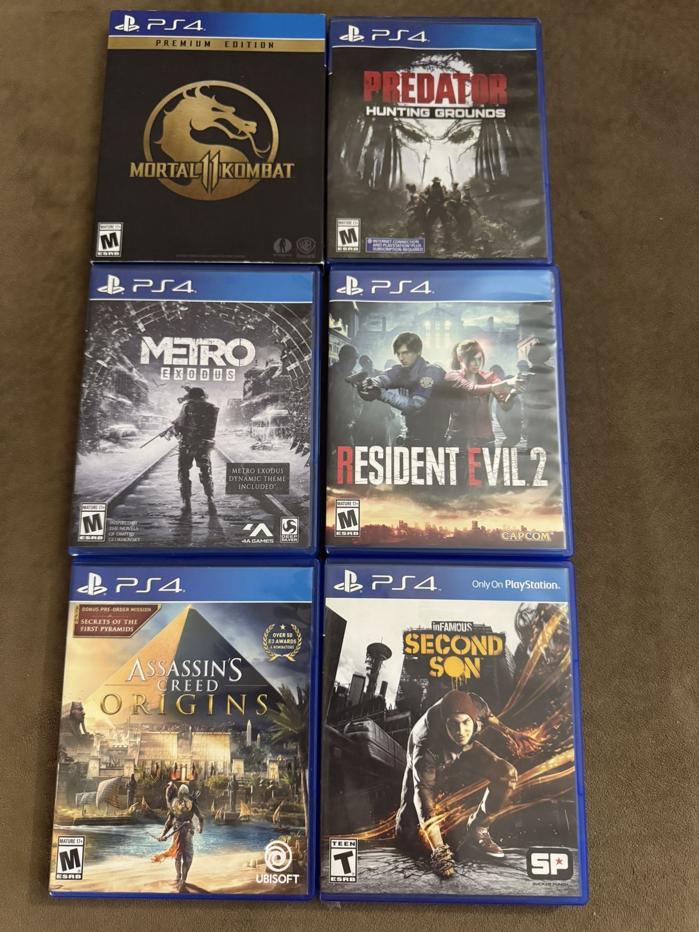 PS4 Games $10 Each