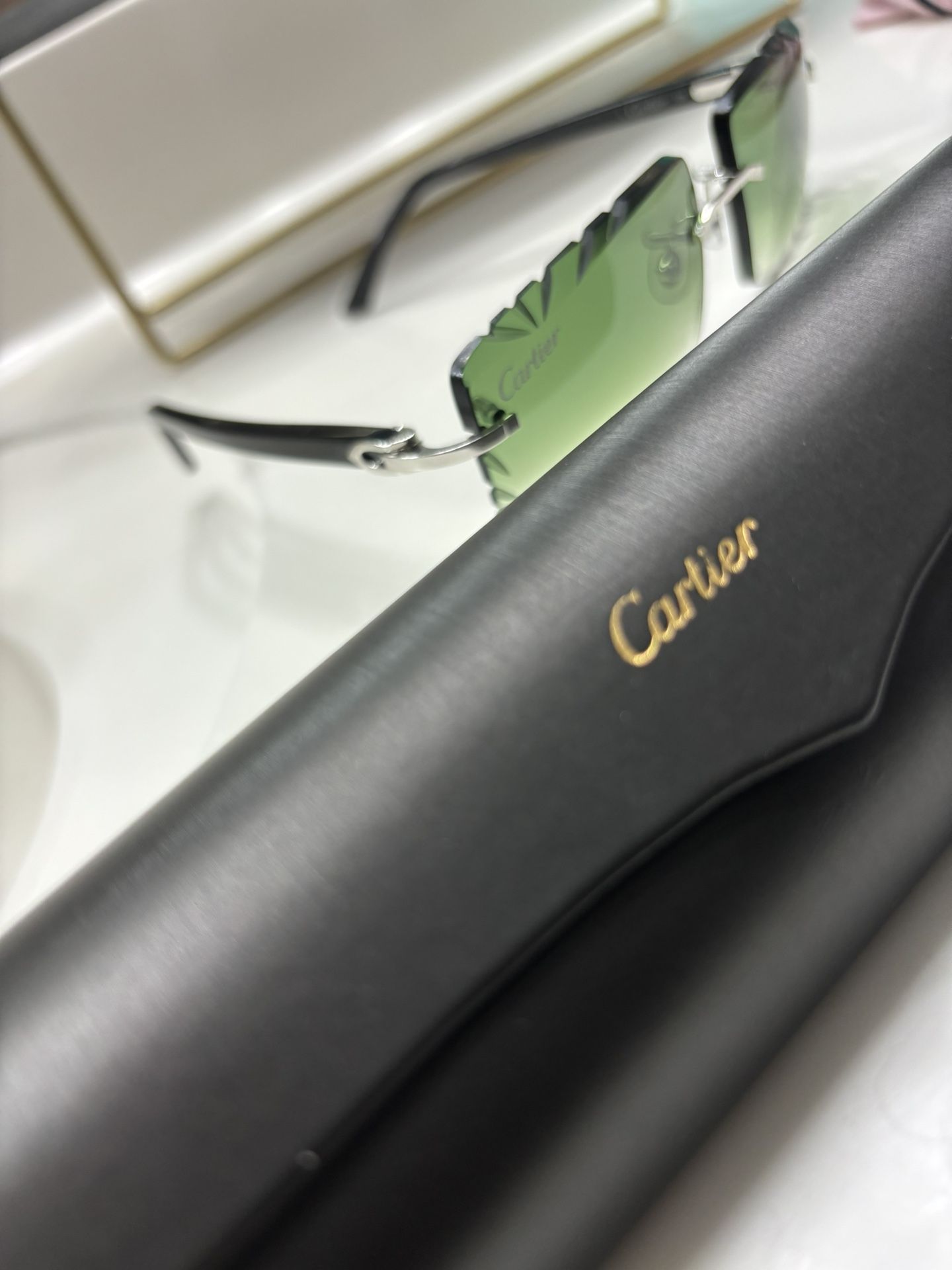 Cartier Glasses Green 100% Authentic 